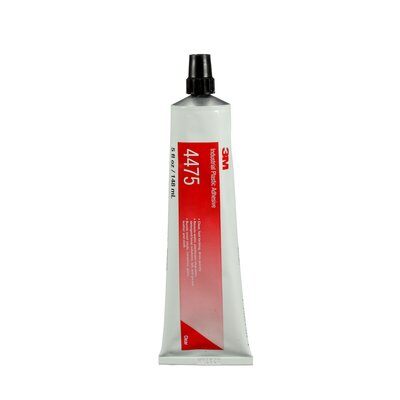 3M Industrial Plastic Adhesive 4475, Clear, 5 oz Tube, 36/Case